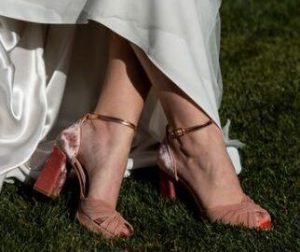Zapatos de novia rosa